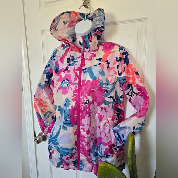 ☔☔☔ JOULES | Gorgeous Lightweight Floral Rain Jacket, Size 6 - Picture 2 of 7